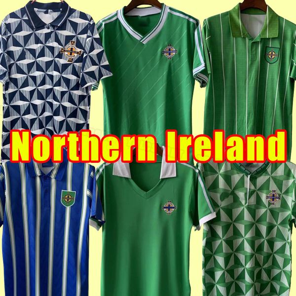 Maglie di calcio retrò dell'Irlanda del Nord Vintage 1979 1998 1990 1992 90 92 Evans Lewis Saville Davis Whyte Lafferty McNair Maillots Camisa de Futebo 1994 79 94