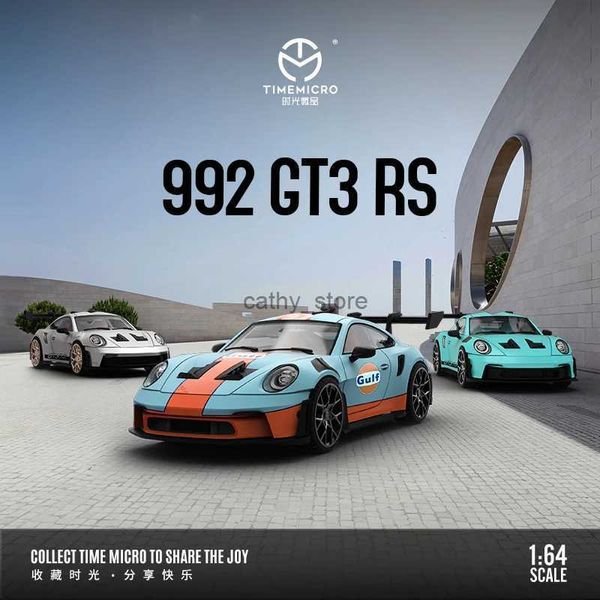 Электрический/RC автомобиль TM в наличии 1 64 911 992 GT3 RS GULF литье под давлением диорама модель автомобиля игрушки Time MicroL231223