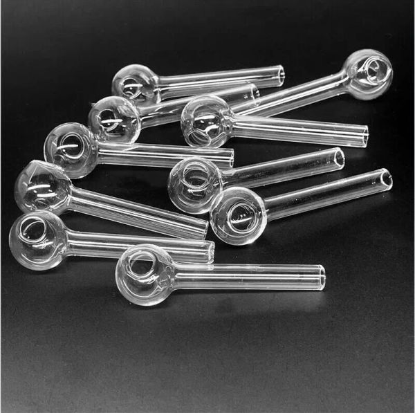 7 cm Länge Glasöl Brenner Rauchrohr Mini Bubbler Bowl Wachs Vaporizer für Option verfügbar LL