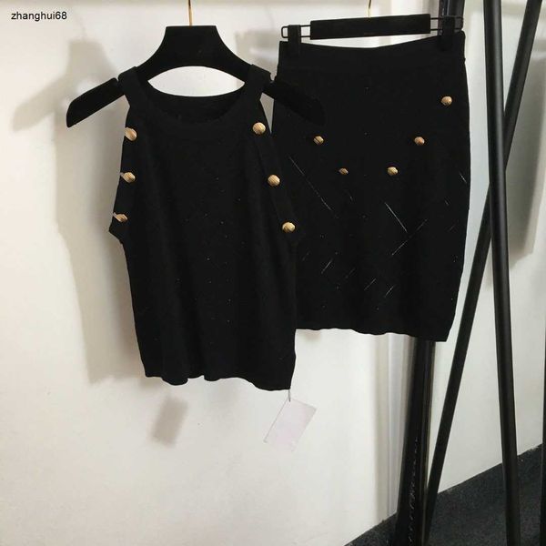 Designer Women Tracksuit Brand Dress's Dress's Summer Vest Fashion Animal Bottons Girl Sleeveless Sighi Signola Skirt 22 Dec 22 Nuovo