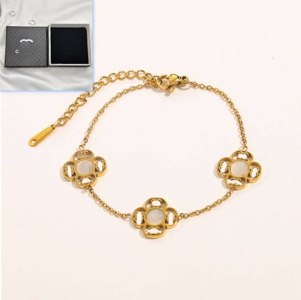 T GG Marca Designer Pulseiras De Luxo Novas Meninas Charme Banhado A Ouro Pulseira Caixa Embalagem Clássico Estilo Romântico Casal Menina Família Presente Pulseira