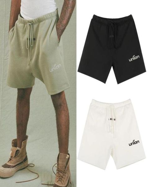 Brand da Union Collab Sweatshorts shorts casuais jogadores haremshorts homens mulheres hip hop streetwear mg2101361928238