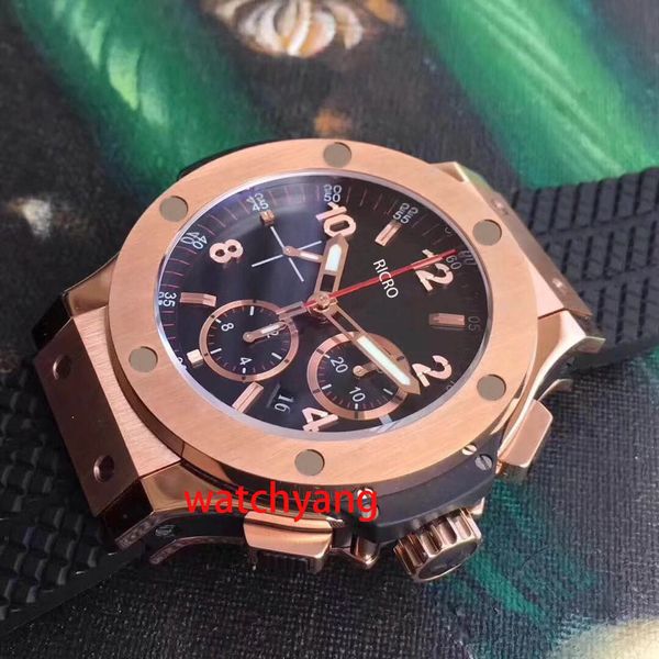 Designer Uhren 316 Precision Stahl Gummi -Uhrband Vollautomatische mechanische Bewegung 48 -mm -Sportuhr ohne Timing