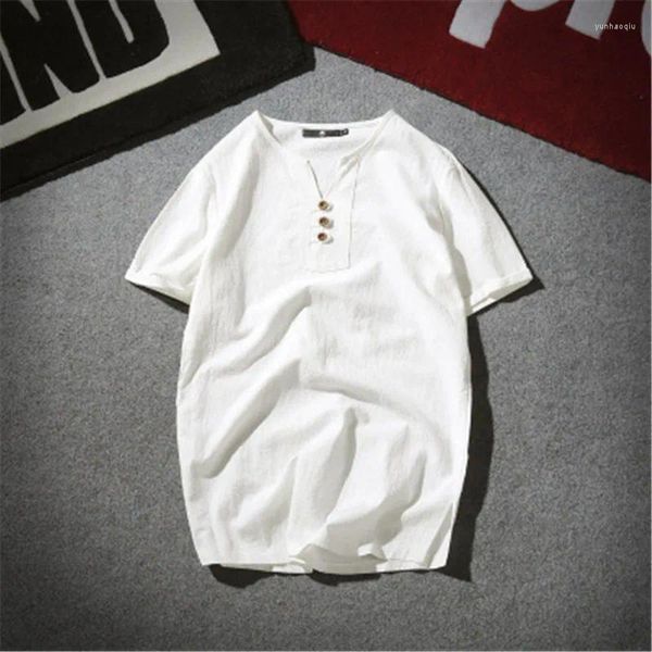 Camisetas masculinas ZY441 222 Material de algodão de verão Manga curta