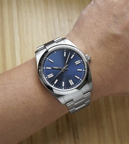 Clean Motre Bie Luxus Uhren Armbanduhr 41 mm Automatische mechanische Bewegung Stahl Männer Uhren Armbanduhren Relojes Sapphire Objektiv