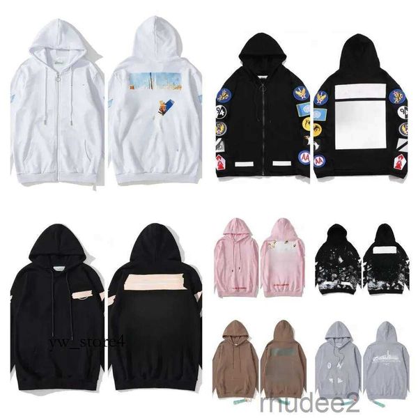 1 Pull Mens Hoodie Off White Hoody Top Coat Casat Felpa Varsity Jacket Jumper Pullover Mulher Veste Felpe 284 Hu3q OK96 OK96 PX9U