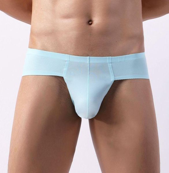 Herren Briefs sexy nahtlose einteilige kurze Eisseide Unterwäsche Unterwäsche Penis Beutel schwuler Mann Low -Rise -Elastizier Höschen Cuecas Hombre Under1547902