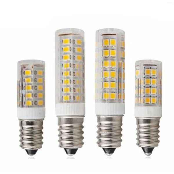 10pcs lote e14 lâmpada de LED 3w 4w 5w 7w 220V 240V LEDS BULBO DE MORN 33 51 75 SMD2835 360 VELO DE CERAMICA DE CERAMICA DE HIGH