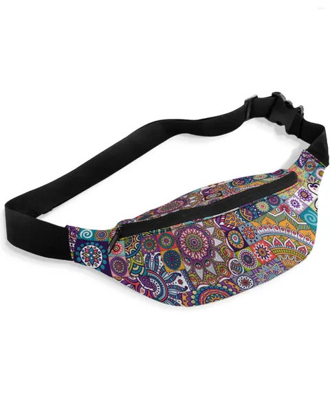 Sacchetti in giro per tema colorato texture totem pacchi di spalla unisex messenger casual Fashion Fanny Pack for Women