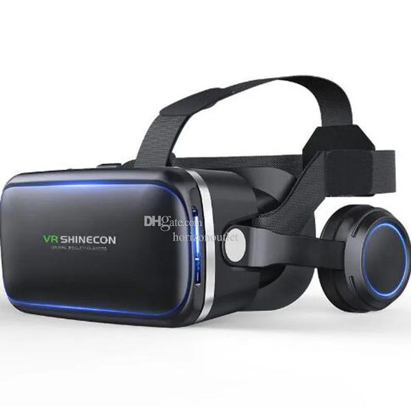 Dispositivos vr shinecon realidade virtual óculos 3d helmet foneco de óculos de óculos para iPhone Android Smartphone ScelTeo Game IMAX Vídeo