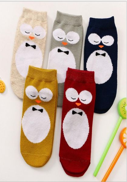 2019 New Kids Kids Lovely 3D Owl Socks Baby menino menina 100 Aquecedores de perna de algodão Progando de crianças Meias de verão Meninas Meninas de moda 3 7908203