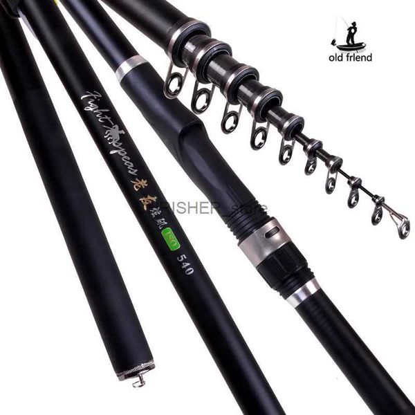 Barche da pesca in barca vecchia amica canna da pesca rocciosa portatile 5.4m 6,3m da 7,2 m a canna da pesca telescopica a canna da pesca in fibra di surf in fibra di surf a surfino rotante rotante rodl231223