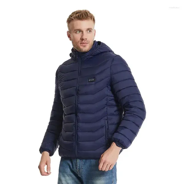 Rennjacken Heizung Jacke winddichtem Heizmantel mit Kapuzenheizung warmer Sport thermischer Kleidungsstück erwitzte Weste USB für