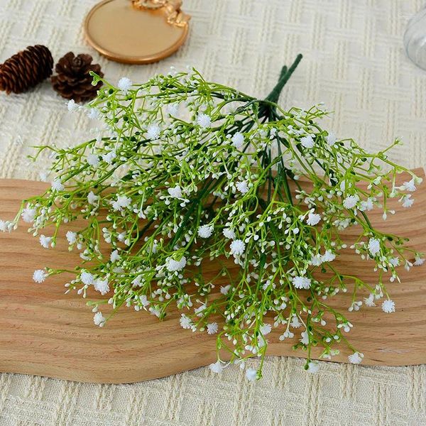 Dekorative Blumen 7. Forked Mailandfrucht voller Sterne künstlich zu Hause Hochzeit Dekoration grüne Pflanzen