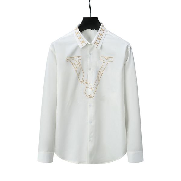 Дизайнерская мужская наряд рисунок буква вышивая мужская рубашка платье рубашки Prue Cotton Single Bread