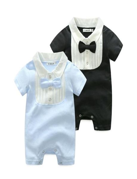 Estate con papillon gomper cotone neonato neonato vestiti neonati rompe da neonati per bambini vestiti di design per ragazzi abbigliamento 768 V27762239