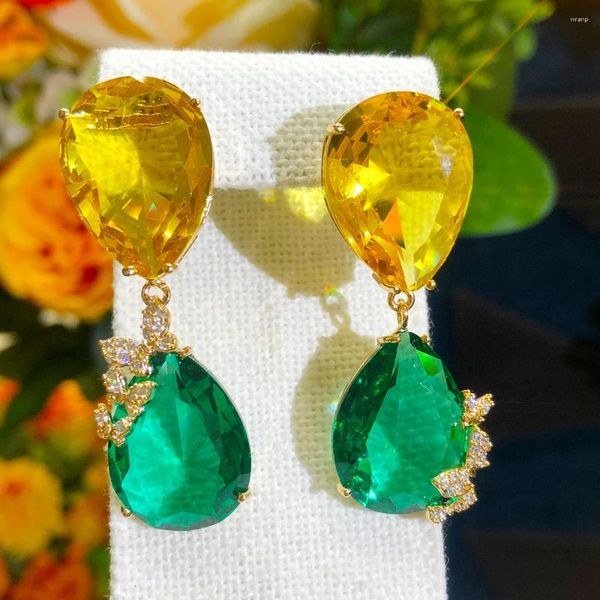 Brincos dangle Kellybola Lindas lindas pingentes de cristal de alta qualidade Dubai Partem para festas diárias da moda de água jóias de gota de água