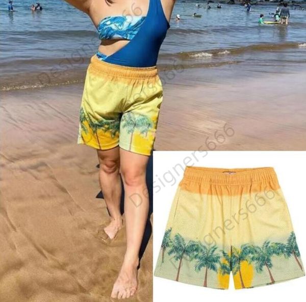 Designer por atacado masculino e feminino calça esportiva de luxo Praça de praia marca Hipster Street Quarts calças rápida malha seca respirável