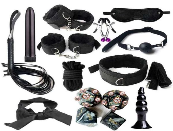 Sexy Set SM Fun 15 -teilern Kombination für Erwachsene Training Designer Bindung an Anal Plug Multi QBN51782287