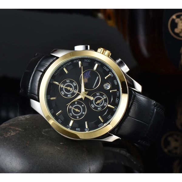 Designerin Tissoity Watch klassische Uhren Luxusuhren für Männer und Frauen Nadel -Männer Quarz zweite Lauf Moon Phase Watch Tianpai Tis Watch Casual Belt Top Quality