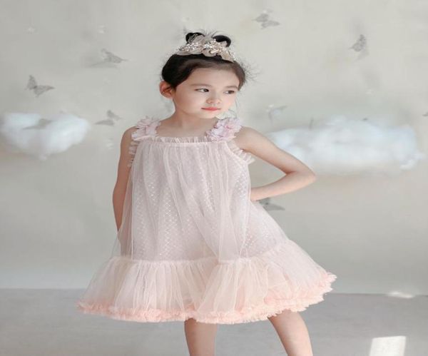 Ragazze per bambini estivi abiti da principessa Dress da bambino abito tutu abito tutu carino abbigliamento in pizzo con paico