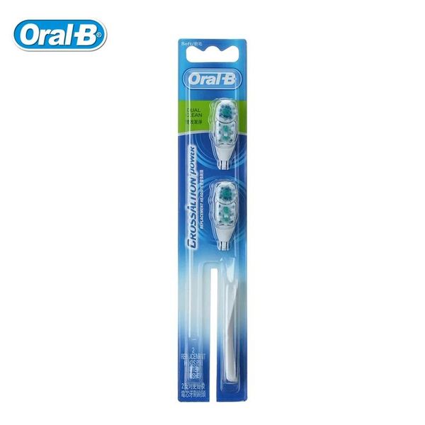 Rashovers Bostite di ricambio orale B Teste di spazzolino Dual Clean compatibile per la cura della gomma per denti elettriche a croce 2 teste = 1 pacco