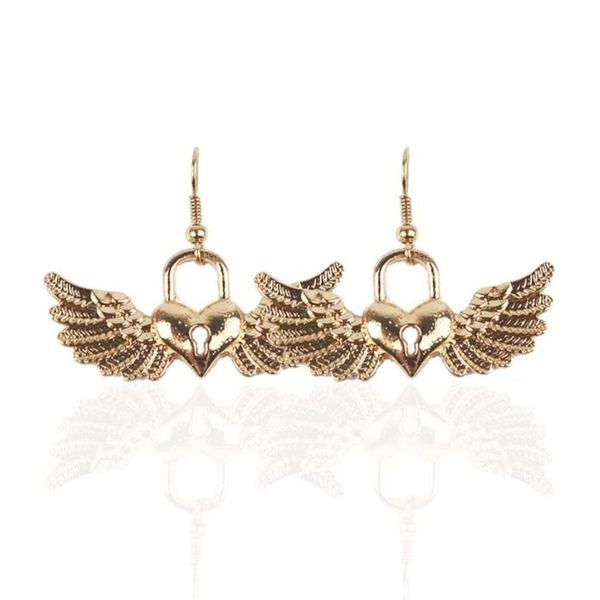 Nuovo regalo Chrismas per ragazza Signora d'oro Silver Lovely Wild Origami Swallow Earring Earring carino grazioso impennato uccelli volanti agili Stu280w