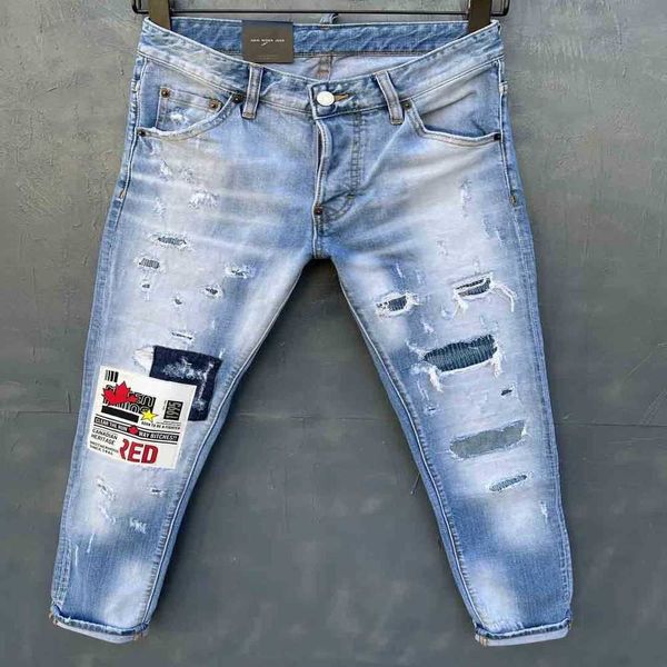 Jeans masculinos Men clássico Jean Homme Pantalones Hombre man Man Soft Biker Masculino Denim Molls calças 5501u6xi