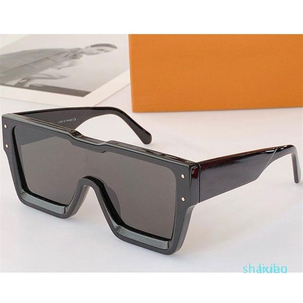 Occhiali da sole cicloni maschile Z2188 FASHIT Classic Black Frame Square Lens 4 Swarovski Elements Men Men Sun Glasses Casual Outdoor Designer3120