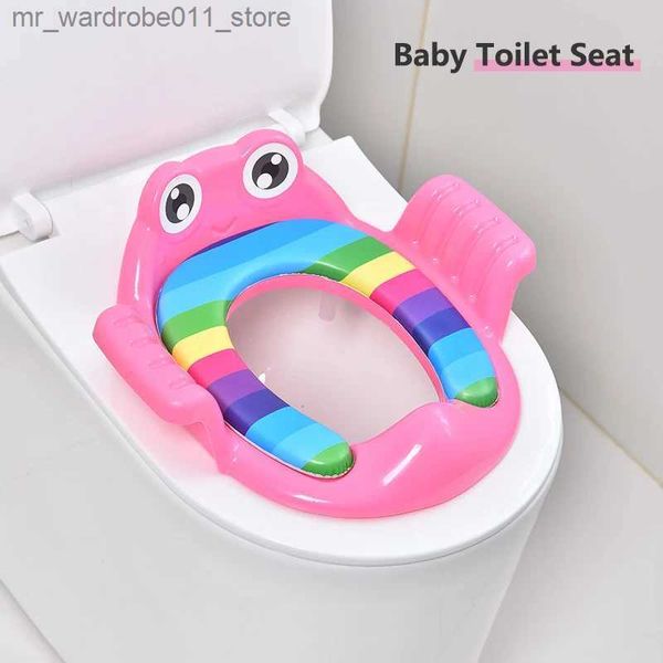 Potties Seats Baby Tonete Treinamento do Potty Selto Cadeira de Urinal Backrest com Apresentamento de braço Crianças Potty Seas Seat Safes Treinamento do Toário Infantil Potty Cushion q2312223