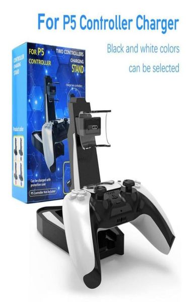 Controller Ladegerät Dock für - 5 Gamepad LED Dual USB Ladeständer Station Cradle Netzteile Zubehör1534162