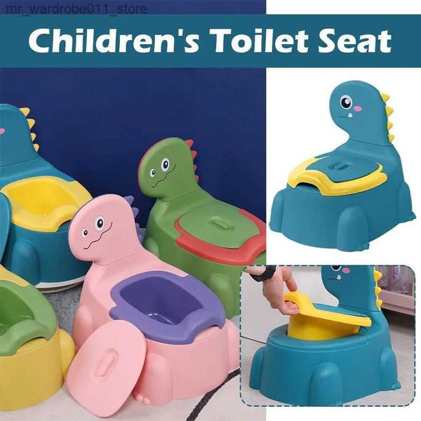 Potties Seats Baby Potty Treinamento Treinamento de Banheiro Seat Cartoon Dinossauro Espessando Children's Special Potty Baby Urinals Meninos Meninas Meninas Meninas q231226