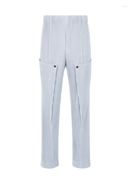 Pantaloni Lssey Pantaloni da uomo Miyake Tasca a pieghe Cargo staccabile Abiti firmati Business Casual Gamba dritta 347