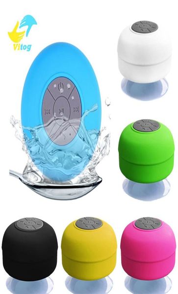 Vitog Mini Kablosuz Bluetooth Hoparlör Stereo Hoparlör Taşınabilir Su Geçirmez Eller Banyo Yüzme Havuzu Araba Plajı Açık Showe8398619