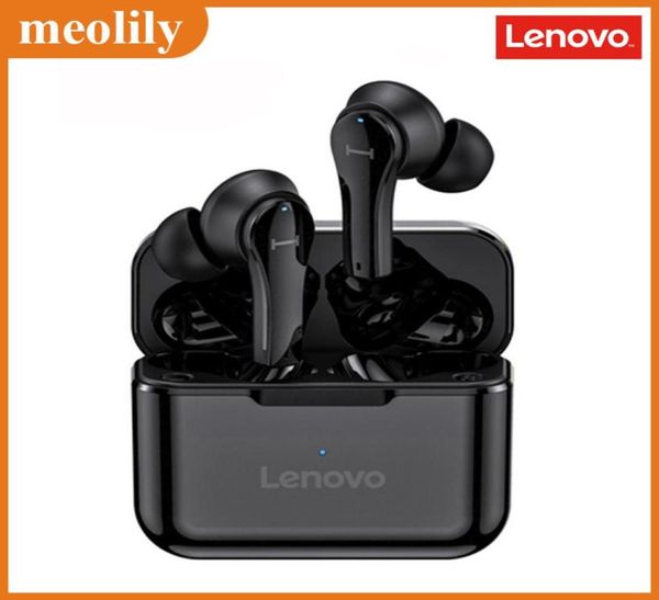 Autêntico Lenovo Qt82 TWS Wireless Bluetooth Earless Phone Touch Control Earbuds Voz de fone de ouvido Call