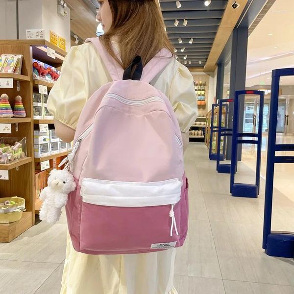 Schultaschen Frauen Rucksack groß für Mädchen 2024 Japanische Laptop -Rucksäcke Rucksack Rucksack Teenager Schoolbag Travel