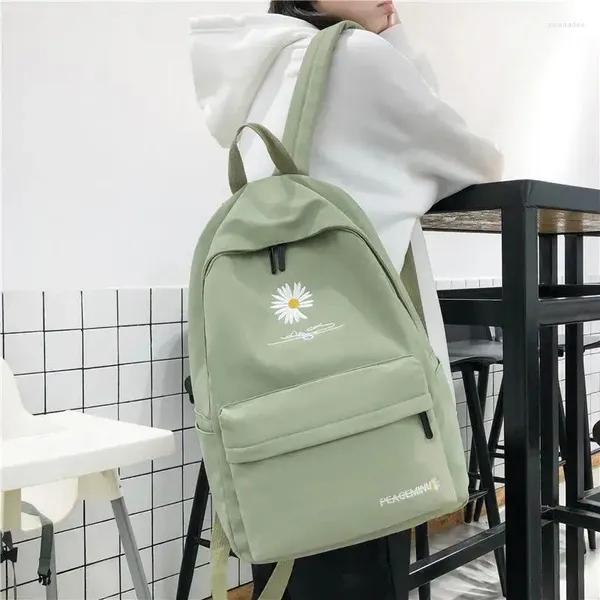 Schultaschen Schoolbag weibliche Ins Rucksack Schüler Koreanische Version von Girl Soft Schwester Harajuku Style Day Small Daisy