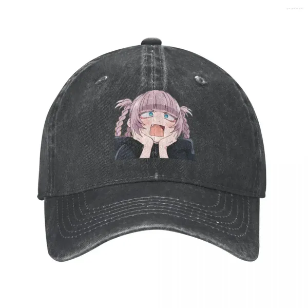 Ball Caps 2023 Fashion Denim Nazuna Nanakusa ha sorpreso il berretto da baseball papà cappelli primavera dei cappelli Call of the Night Anime Casquette Gorras