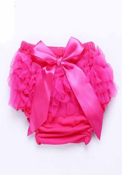 Bebek Ruffles Şifon Bloomer Tutu Bebek Toddler Pamuk İpek Yay Etek Şortları Çocuk Katmanları Etek Bebek Bezi Kapak İç çamaşırı PP Şort5871679