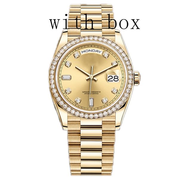 007 Watch Luxurywatches Mode Herren Automatische mechanische Diamond -Beacel -Uhr 904L All Edelstahl Watchc 40mm Montre de Luxe Herrenwache Designer U1 Watch Swiss