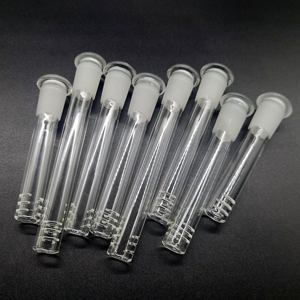 Su borusu nargile için cam downstem bong beher difüzör azaltıcı 14mm 18mm erkek dişi eklem pro 2.5 inç ila 6.0 inç aşağı 6 kesim ile gövde bonglar dab kuleleri