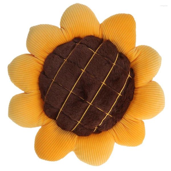 Cuscino Sunflower sedia da ufficio tappetino estetico cuscini di divano di lavaggio per la casa presenta un tessuto carino morbido