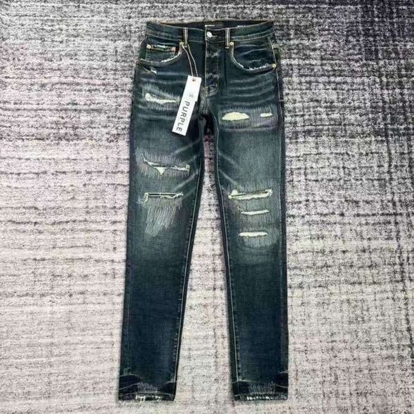2023 Мужчины 40 фиолетового брана* off ~ Мужские джинсы Дизайнерские джинсы.