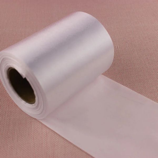 20METERSROLL 10cm Ribans de cetim de seda de seda Diy Capa de cadeira de casamento Sashes Banquete de decoração da fita de fita de fita