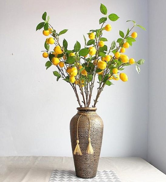 Pianta artificiale albero di limone con rami di frutta archivio soggiorno decorazione decorazione della pianta decorazione giardino nessun vaso t2005092204754