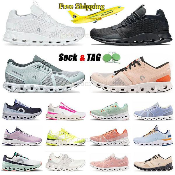 Spedizione gratuita Cloud Nova Scarpe da donna Designer Trainer 5 X X3 Rosa calda e nuvole bianche Mostri Triple S Black Swift 3 Runner Vista Cloudnova CloudMonster Sneakers