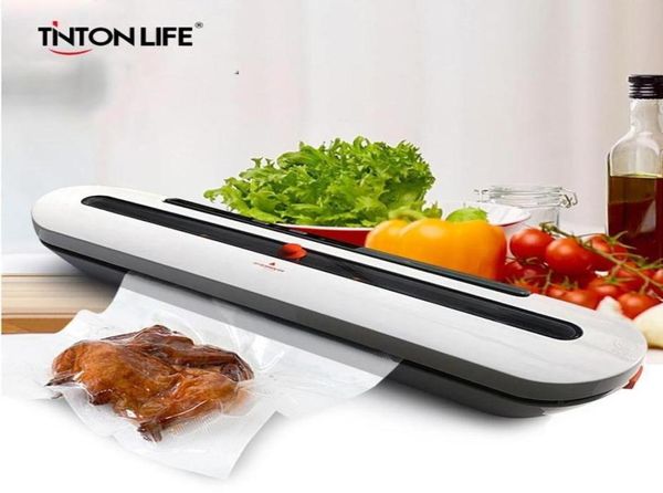 Tinton Life Food Vacuum Sealer Verpackungsmaschine mit 10 -pcs -Beuteln Vakuum -Lebensmittelversiegelungsmaschine Vakuumversiegel Packer Fy73867526365