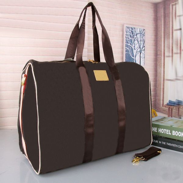 2023 duffel bags moda de luxo das mulheres dos homens viagem duffle sacos marca designer bagagem bolsas grande capacidade saco esporte tamanho 55cm