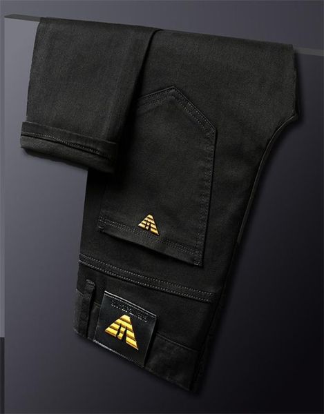 Prue Black Men Jeans Slim Elastic Italy Eagle Brand Herbst Mode Business Hosen männliche Klassiker Cotton Jeans Jeanshose 2103198853626