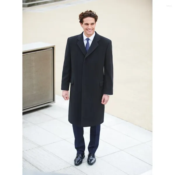 Abiti da uomo Stevditg Black Long Jacket Long Jacket One Piece tatch tasso con pedaggio singolo inverno inverno costume da blazer hombre personalizzato 2024